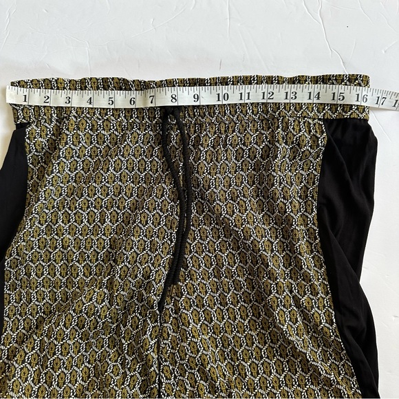 Rachel Zoe Women’s Black/White/Bronze Rope Print Drawstring Silk Pants- Size 6 - Picture 9 of 12